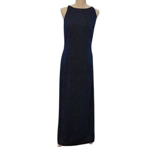 Scott McClintock Navy Crossback Maxi Dress